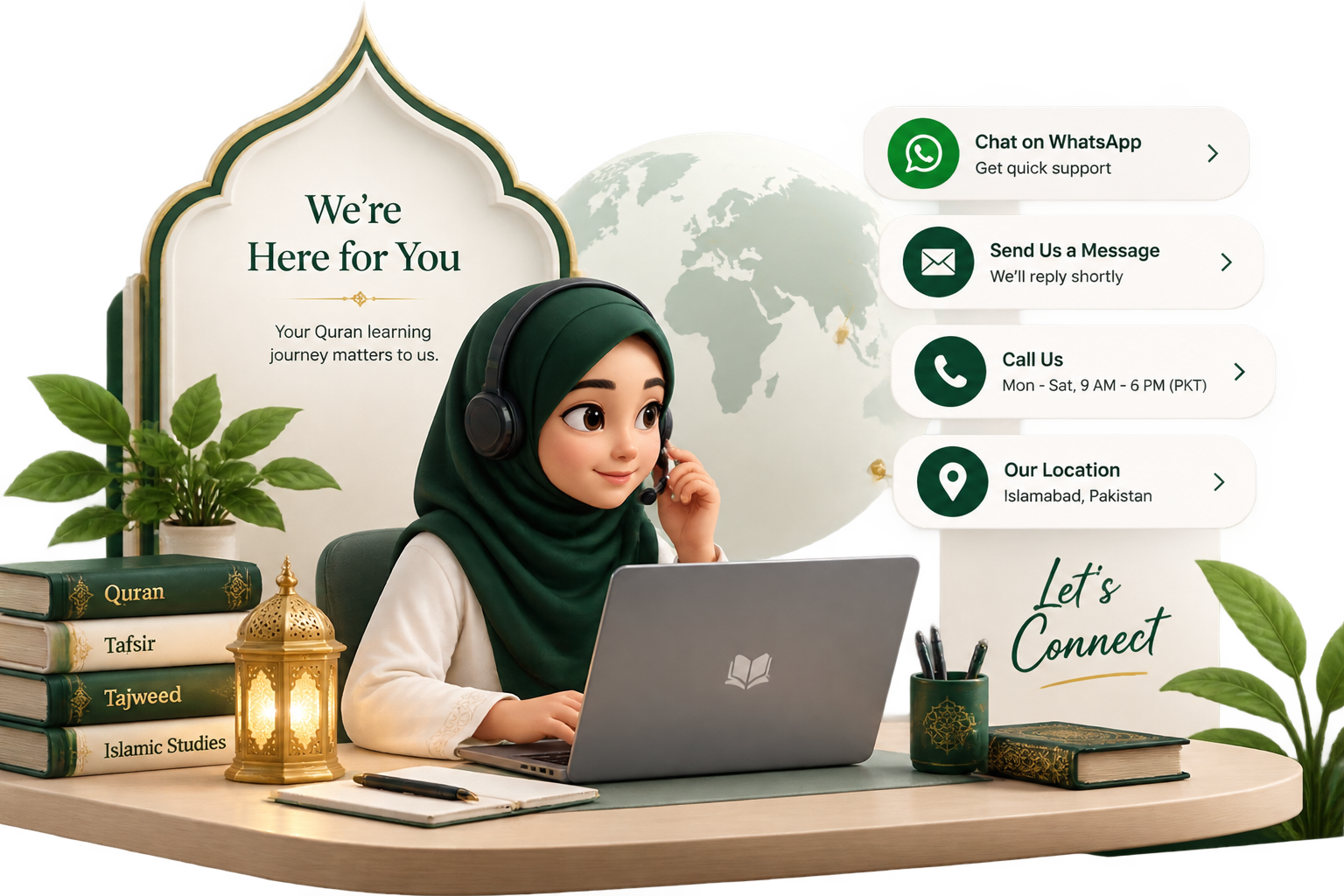 Contact Al Hussam Online Quran Academy